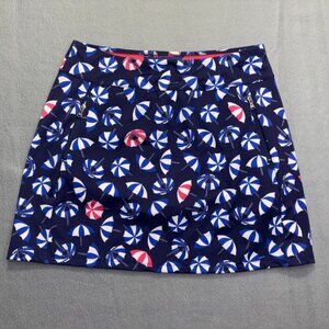 Polo Ralph Lauren Girls' Active Skirt Skort Tennis Beach Umbrellas Pink Blue L